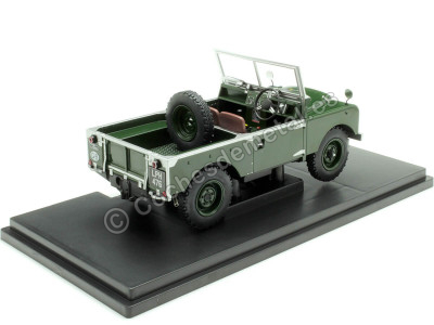 Cochesdemetal.es 1957 Land Rover Serie 1 Abierto Verde Oscuro 1:18 MC Group 18367 2