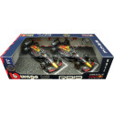 CARSDEMETAL.ES 2023 Red Bull Racing RB19 Winner Championship Set Max Verstappen + Sergio Perez 1:43 Bburago 18 ...