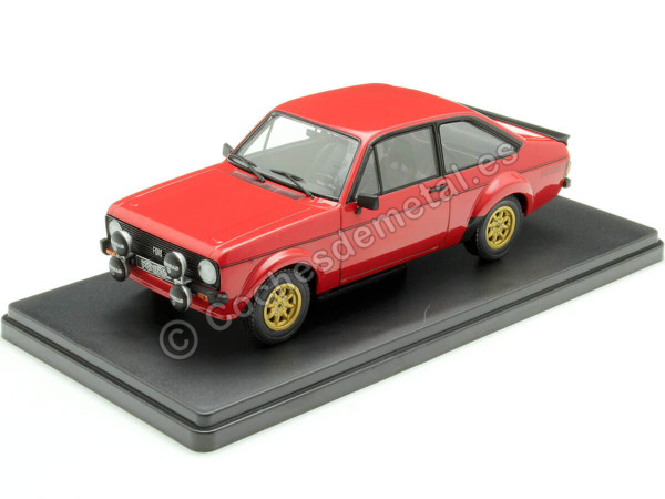 Cochesdemetal.es 1977 Ford Escort MKII RS 2000 Rojo 1:24 WhiteBox 124223