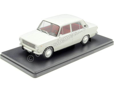 Cochesdemetal.es 1970 Fiat 124 (Seat 124) Blanco1:24 WhiteBox 124230