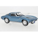 Cochesdemetal.es 1963 Chevrolet Corvette Stinggray (C2) Bleu métallique 1:24 Whitebox 124232