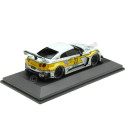 CARSDEMETAL.ES 2022 Nissan GT-R (R35) Liberty Walk Body Kit blanc / jaune décoré 1:43 Solino S4311208