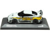 CARSDEMETAL.ES 2022 Nissan GT-R (R35) Liberty Walk Body Kit blanc / jaune décoré 1:43 Solino S4311208