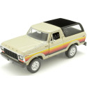 Cochesdemetal.es 1978 Ford Bronco HardTop Beige/Negro Decorado 1:24 Motor Max 79373