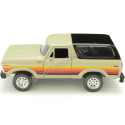 Cochesdemetal.es 1978 Ford Bronco HardTop Beige/Negro Decorado 1:24 Motor Max 79373