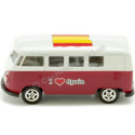 CARSDEMETAL.ES CAS D'EXPIRITAGE AVEC 12 Volkswagen T1 Bus "I Love Espagne" 1:60 Wellly 52221