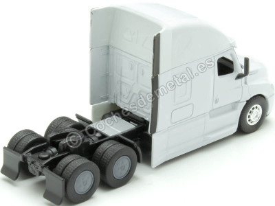 Cochesdemetal.es 2023 Cabeza Tractora Freightliner Cascadia 3 Ejes Blanco 1:64 Welly 68060F 2