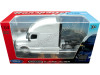 Cochesdemetal.es 2023 Cabeza Tractora Freightliner Cascadia 3 Ejes Blanco 1:64 Welly 68060F