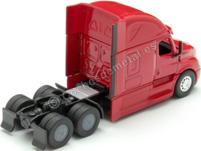 Cochesdemetal.es 2023 Cabeza Tractora Freightliner Cascadia 3 Ejes Rojo 1:64 Welly 68060F 2