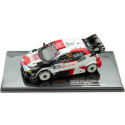 Cochesdemetal.es 2023 Toyota GR Yaris Rally1 Hybrid Nº69 Rovanperä/Halttunen Rally Centroeuropeo Campeón del Mundo 1:43 IXO M...