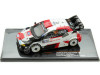 Cochesdemetal.es 2023 Toyota GR Yaris Rally1 Hybrid Nº69 Rovanperä/Halttunen Rally Centroeuropeo Campeón del Mundo 1:43 IXO M...