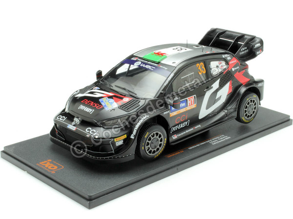 Cochesdemetal.es 2024 Toyota Yaris Rally1 Hybrid Nº33 Evans/Martin Rally Suecia 1:18 IXO Models 18RMC200.22