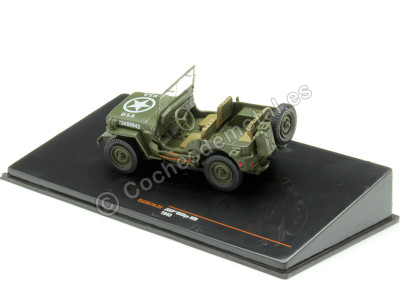 Cochesdemetal.es 1943 Jeep Willys Ejército Americano Verde Militar 1:43 IXO Models CLC567N 2