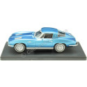 Cochesdemetal.es 1963 Chevrolet Corvette Stinggray (C2) Bleu métallique 1:24 Whitebox 124232