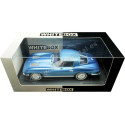 Cochesdemetal.es 1963 Chevrolet Corvette Stingray (C2) Azul Metalizado 1:24 WhiteBox 124232