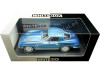 Cochesdemetal.es 1963 Chevrolet Corvette Stinggray (C2) Bleu métallique 1:24 Whitebox 124232