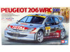 Cochesdemetal.es 2001 Peugeot 206 WRC "Plastic Model Kit" Plateado Decorado 1:24 Tamiya 24236