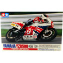 Cochesdemetal.es 1983 Yamaha YZR500 (0W70) "Plastic Model Kit" Blanco Decorado 1:12 Tamiya 14075