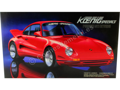 Cochesdemetal.es 1987 Porsche 911 Biturbo Koenig Specials "Kit de modèle en plastique" Rojo 1:24 Fujimi 12004