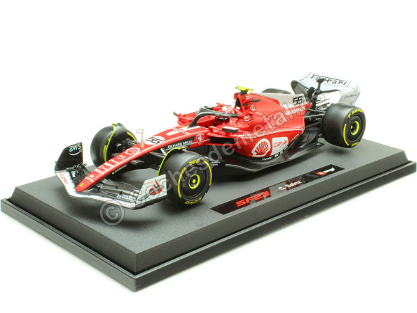 Cochesdemetal.es 2023 Scudería Ferrari F1 SF-23 Nº55 Carlos Sainz GP F1 Las Vegas 1:18 Bburago 16812S