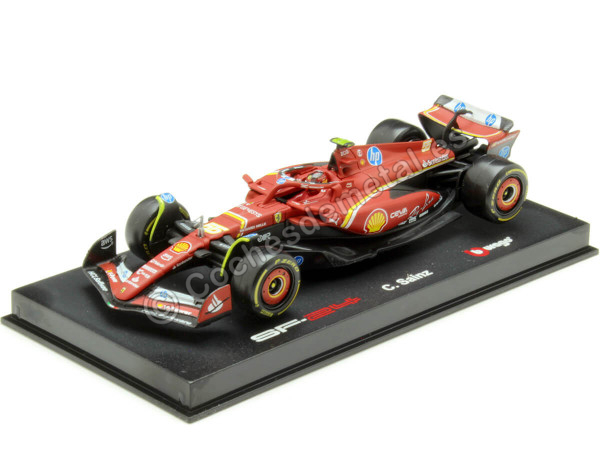 Cochesdemetal.es 2024 Scudería Ferrari F1 SF-24 Nº55 Carlos Sainz GP F1 Imola 1:43 Bburago Signature Series 36843S