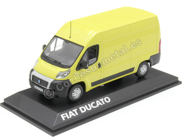 Cochesdemetal.es 2006 Fiat Ducato Panel Van Amarillo 1:43 Norev NRDUCATO