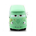 Cochesdemetal.es 2006 Volkswagen T1 CARS Fillmore Flower Power Hippy "Disney-Pixar Cars" Green Mint Decorated 1:24 JADA TOYS ...