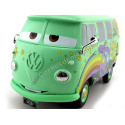 Cochesdemetal.es 2006 Volkswagen T1 CARS Fillmore Flower Power Hippy "Disney-Pixar Cars" Green Mint Decorated 1:24 JADA TOYS ...