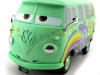 Cochesdemetal.es 2006 Volkswagen T1 CARS Fillmore Flower Power Hippy "Disney-Pixar Cars" Green Mint Decorated 1:24 JADA TOYS ...