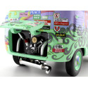 Cochesdemetal.es 2006 Volkswagen T1 CARS Fillmore Flower Power Hippy "Disney-Pixar Cars" Green Mint Decorated 1:24 JADA TOYS ...