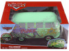 Cochesdemetal.es 2006 Volkswagen T1 CARS Fillmore Flower Power Hippy "Disney-Pixar Cars" Green Mint Decorated 1:24 JADA TOYS ...