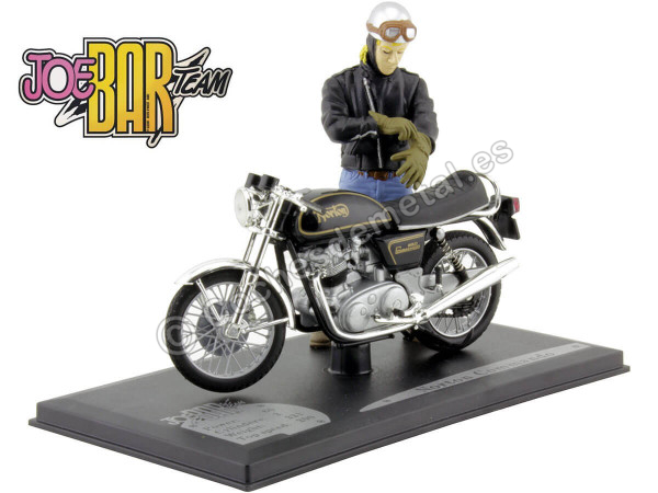 Cochesdemetal.es 1970 Norton Commando 850 Jean Manchzeck Negro "Joe Bar Team" 1:18 Solido S80034