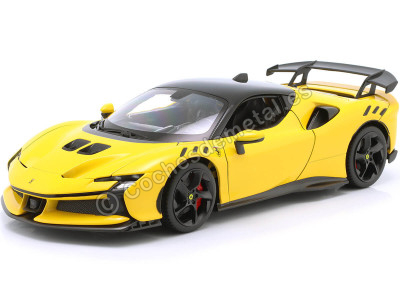 Cochesdemetal.es  2024 Ferrari SF90XX Stradale Amarillo Modena 1:18 Bburago 16020