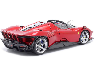 Cochesdemetal.es 2022 Ferrari Daytona SP3 Spider Rojo Magma Metalizado 1:18 Bburago Signature Series 16913 2