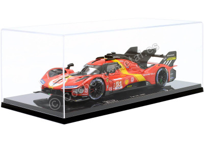 Cochesdemetal.es 2023 Ferrari 499P 3.0L Turbo V6 Nº51 Guidi/Calado/Giovinazzi Ganador 24h LeMans Con Vitrina 1:18 Bburago 163...