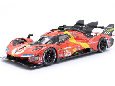 Cochesdemetal.es 2023 Ferrari 499P 3.0L Turbo V6 Nº51 Guidi/Calado/Giovinazzi Ganador 24h LeMans Con Vitrina 1:18 Bburago 163... 2