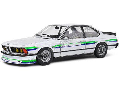 Cochesdemetal.es 1984 BMW Alpina B7 Turbo (E24) Blanco/Multicolor 1:18 Solido S1810303