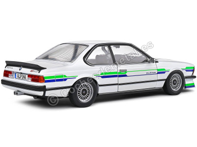 Cochesdemetal.es 1984 BMW Alpina B7 Turbo (E24) Blanco/Multicolor 1:18 Solido S1810303 2