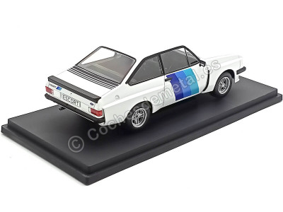 Cochesdemetal.es 1977 Ford Escort MK II RS 2000 X-Pack Blanco Decorado 1:18 MC Group 18351 2