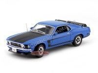 1969 Ford Mustang Boss 302 Azul 1:18 Welly 12516