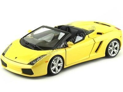 Carsdemetal.es 2000 Lamborghini Gallardo Spyder jaune 1:18 Bburago 12016