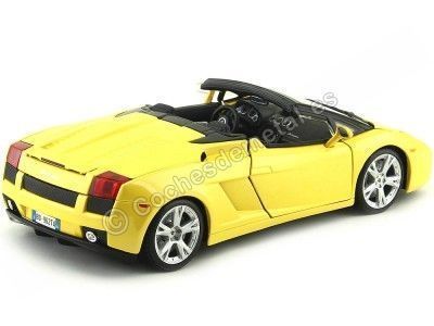 Carsdemetal.es 2000 Lamborghini Gallardo Spyder jaune 1:18 Bburago 12016 2