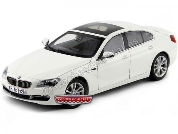2012 BMW Serie 6 Gran Coupe GT 650i Alpine White 1:18 Paragon Models 97032 Cochesdemetal 1 - Coches de Metal 