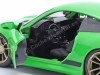 CARSDEMETAL.ES 2007 Porsche 911 (997) GT3 Fast X (Fast & Furious 10) Green 1:24 Jada Toys 34919