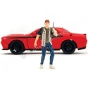 Carsdemetal.es 2015 Dodge Challenger Walking Dead + "Figure Glenn" Red 1:24 Jada Toys 35185