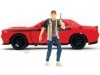 Carsdemetal.es 2015 Dodge Challenger Walking Dead + "Figure Glenn" Red 1:24 Jada Toys 35185