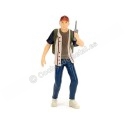Carsdemetal.es 2015 Dodge Challenger Walking Dead + "Figure Glenn" Red 1:24 Jada Toys 35185