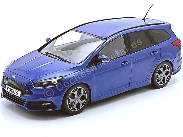 Cochesdemetal.es 2014 Ford Focus ST Estate Azul Oscuro Metalizado 1:18 IXO Model Cars 18465