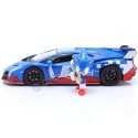 Lamborghini Veneno 2014 con "Sonic" Azul/Rojo - Escala 1:24 Jada Toys