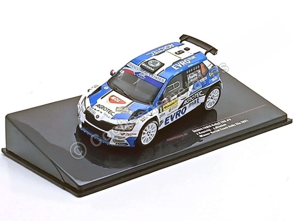 Cochesdemetal.es 2021 Skoda Fabia Rally2 EVO Nº6 Kopecký/Hloušek Rally Barum Zlin 1:43 IXO Models RAM935LQ.22